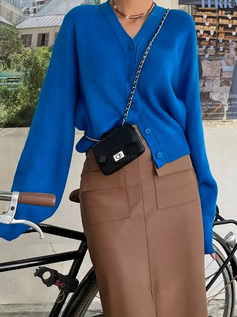 Highcolor - Korean Women Fashion - #thatsdarling - Y Cardigan - 6