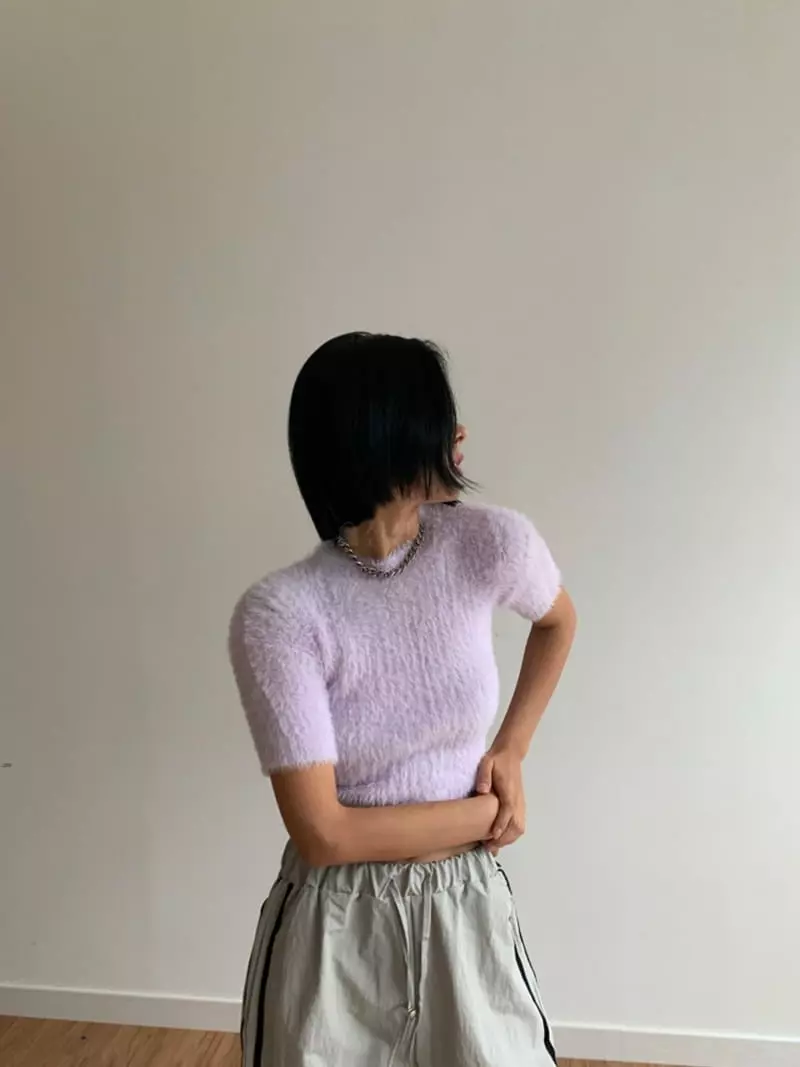 Highcolor - Korean Women Fashion - #thatsdarling - Cotton Candy Knit Tee