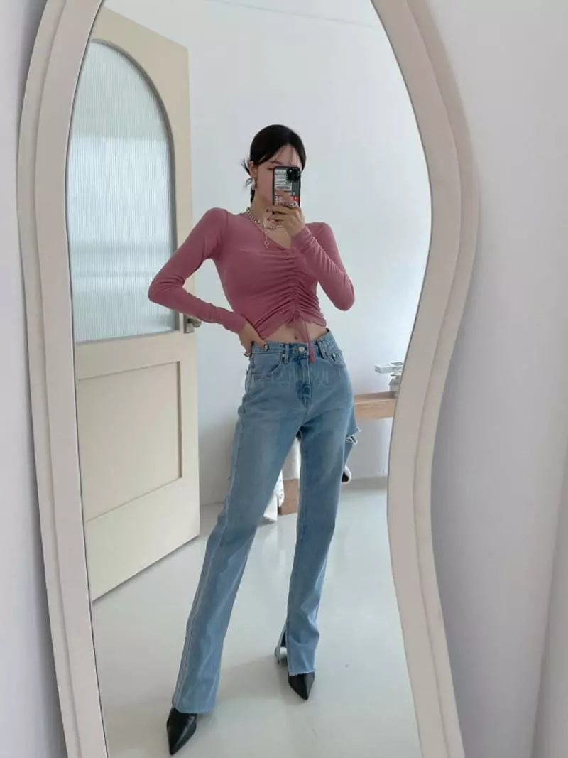 Highcolor - Korean Women Fashion - #momslook - Malrang Tee - 4
