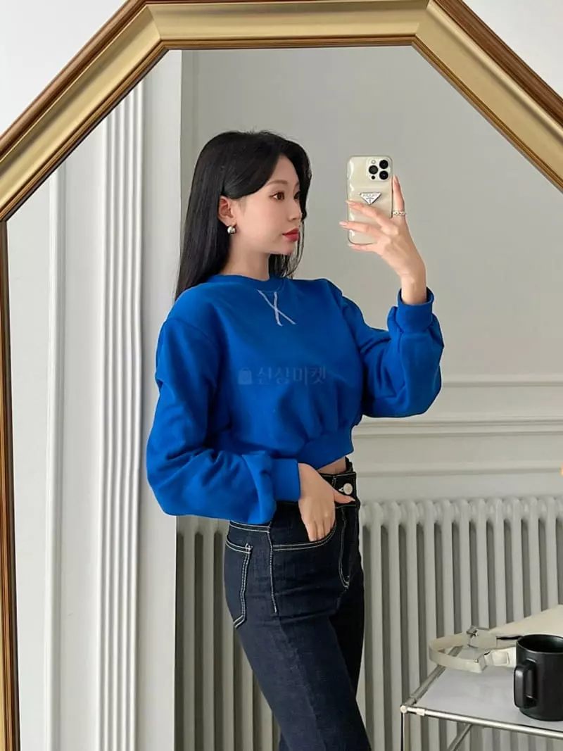 Highcolor - Korean Women Fashion - #womensfashion - Stitch Sweatshirt - 2