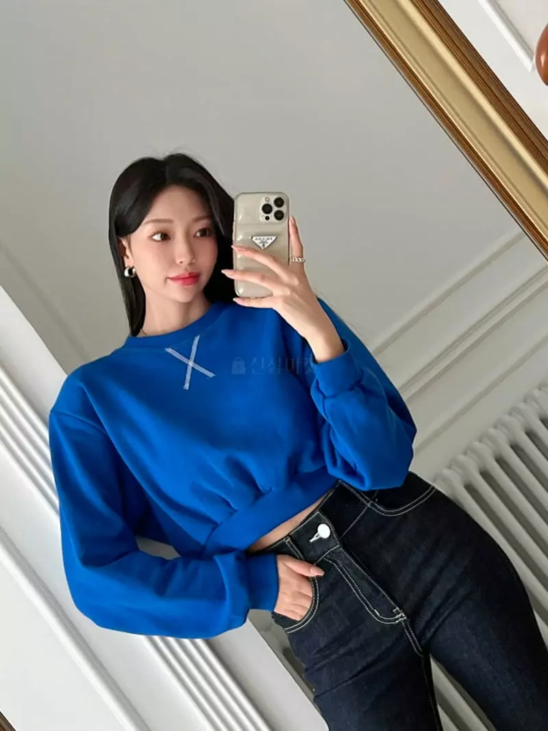 Highcolor - Korean Women Fashion - #womensfashion - Stitch Sweatshirt - 8