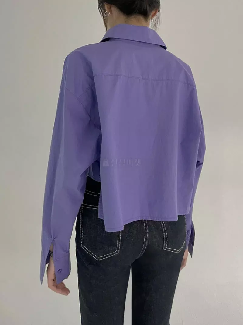 Highcolor - Korean Women Fashion - #womensfashion - Crop Shirt - 3