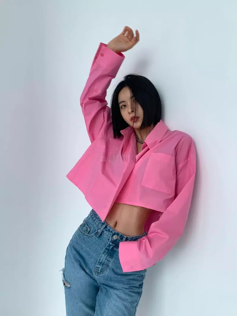 Highcolor - Korean Women Fashion - #womensfashion - Crop Shirt - 5