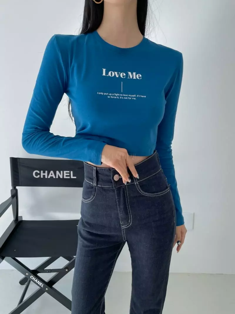 Highcolor - Korean Women Fashion - #womensfashion - Love Me Crop Tee - 2