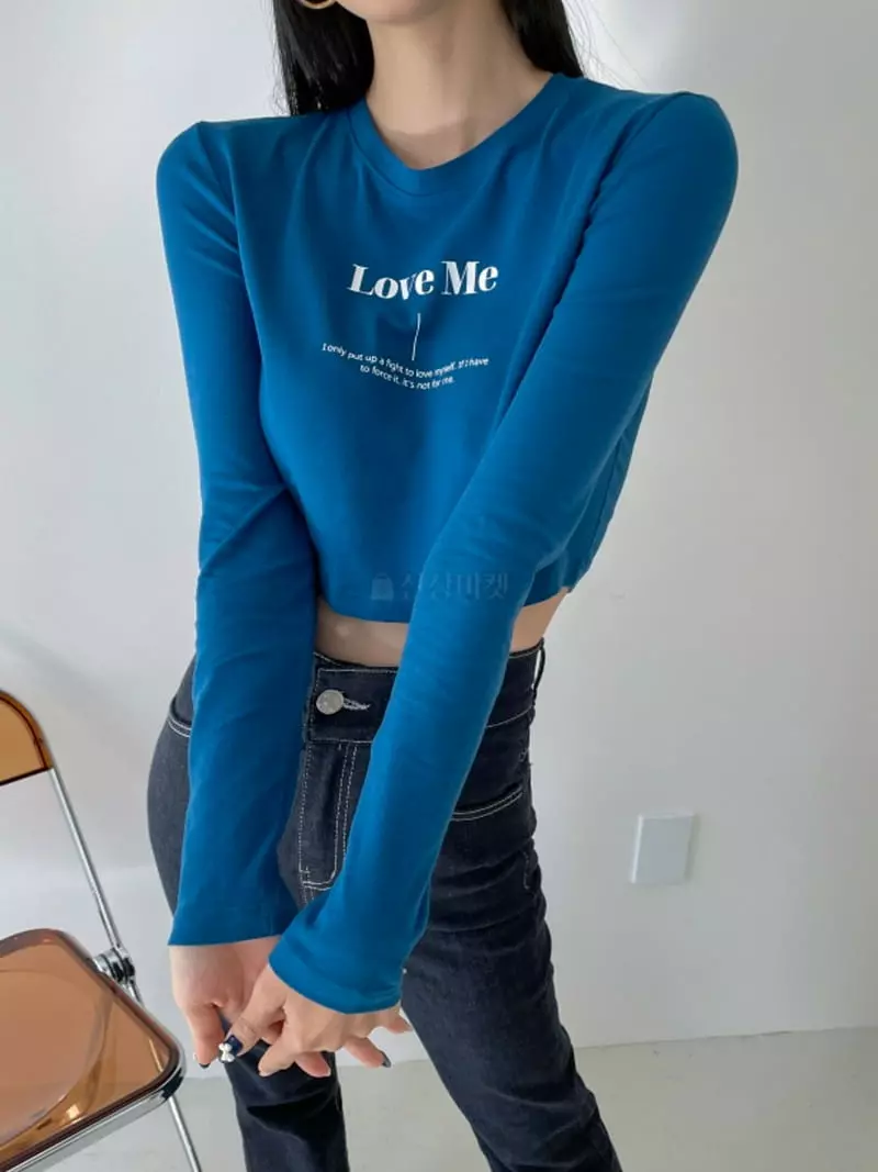 Highcolor - Korean Women Fashion - #momslook - Love Me Crop Tee - 4