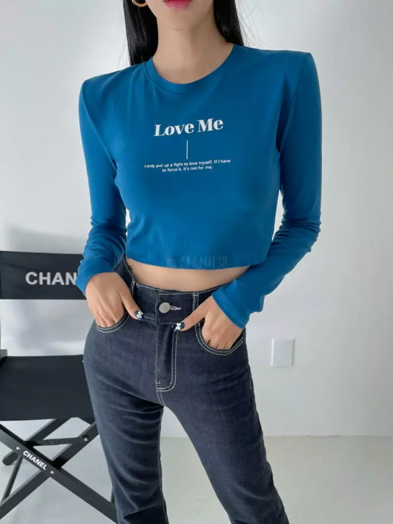 Highcolor - Korean Women Fashion - #womensfashion - Love Me Crop Tee - 6
