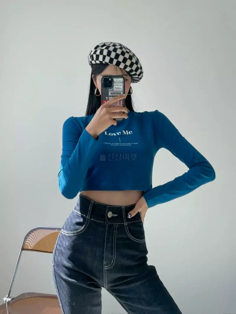 Highcolor - Korean Women Fashion - #womensfashion - Love Me Crop Tee - 8