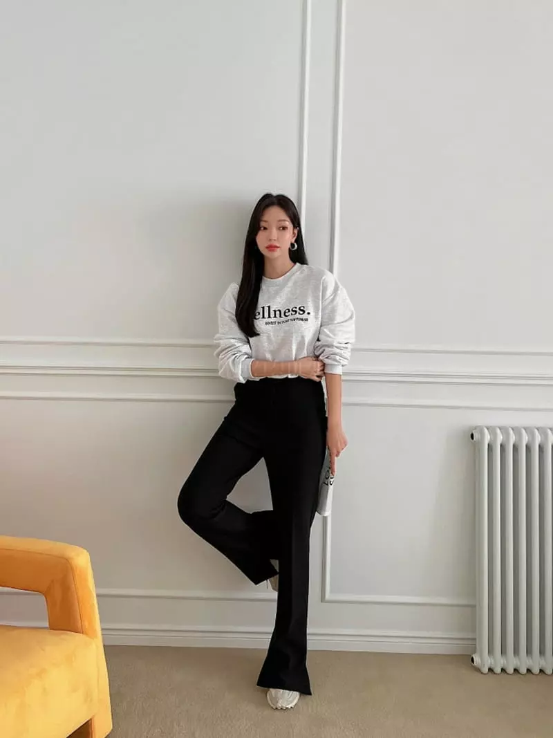 Highcolor - Korean Women Fashion - #womensfashion - Embrodiery Sweatshirt - 10