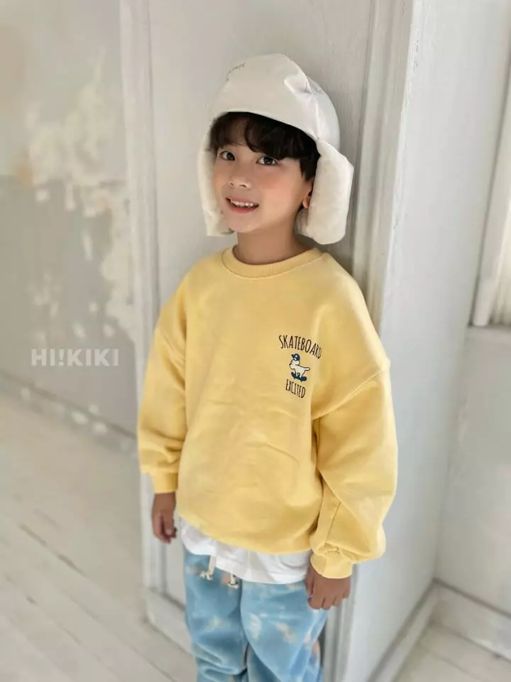 Hikiki - Korean Children Fashion - #discoveringself - Board Sweatshirt - 3
