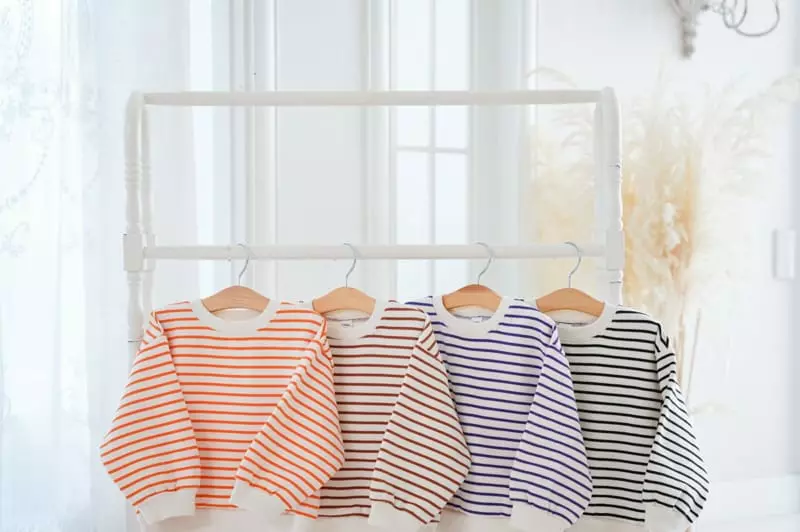 I Story Kids - Korean Children Fashion - #todddlerfashion - Stripes Overfit Sweatshirt - 11