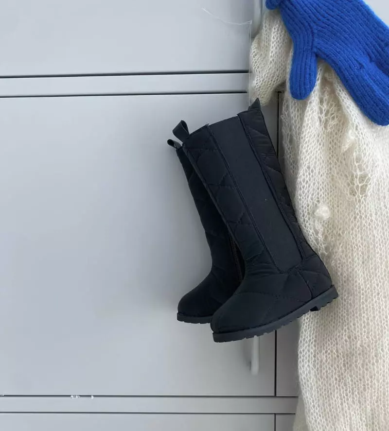 IWAI - Korean Children Fashion - #littlefashionista - iw964 Black Sha Boots - 2