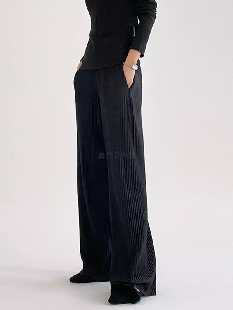 Ifuhouse - Korean Women Fashion - #momslook - Pleats Band Pants - 8