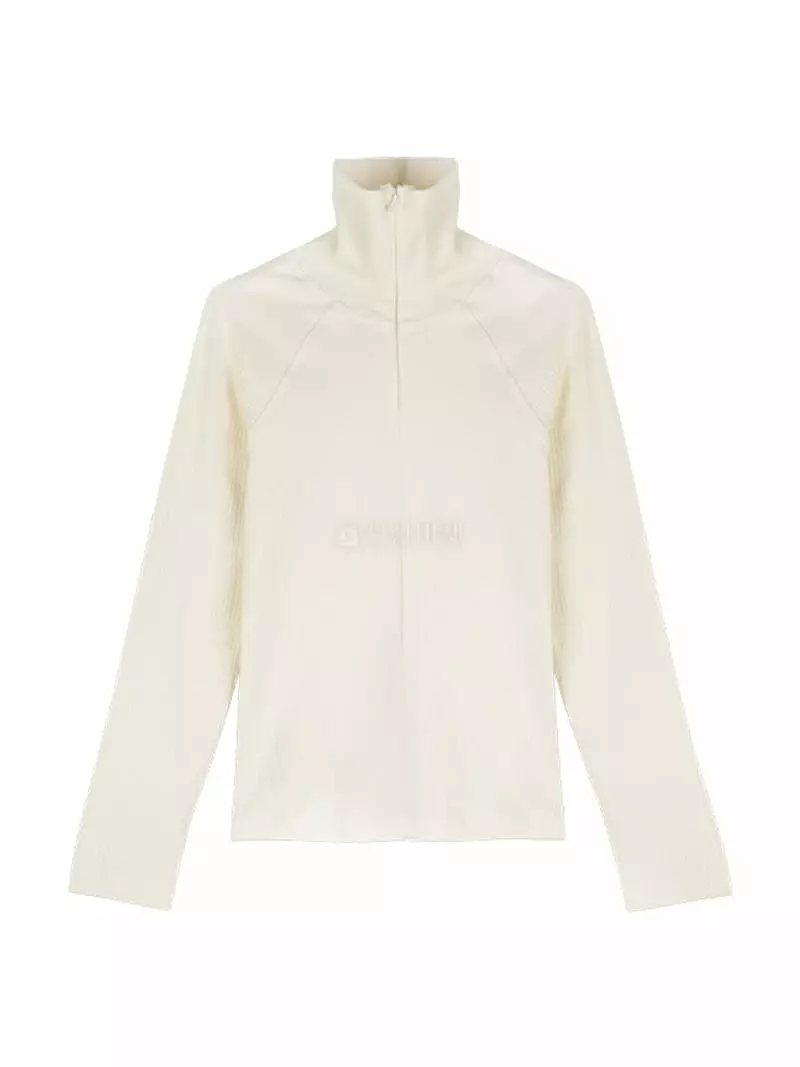 Ifuhouse - Korean Women Fashion - #momslook - Rib Half Zip-up Tee - 7