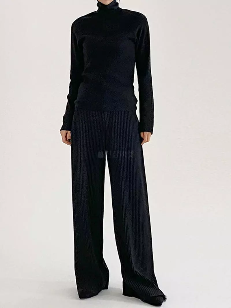 Ifuhouse - Korean Women Fashion - #womensfashion - Pleats Band Pants - 9