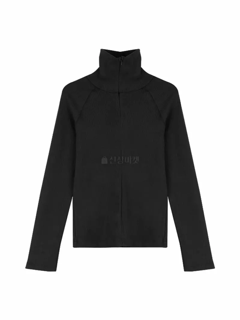 Ifuhouse - Korean Women Fashion - #womensfashion - Rib Half Zip-up Tee - 8