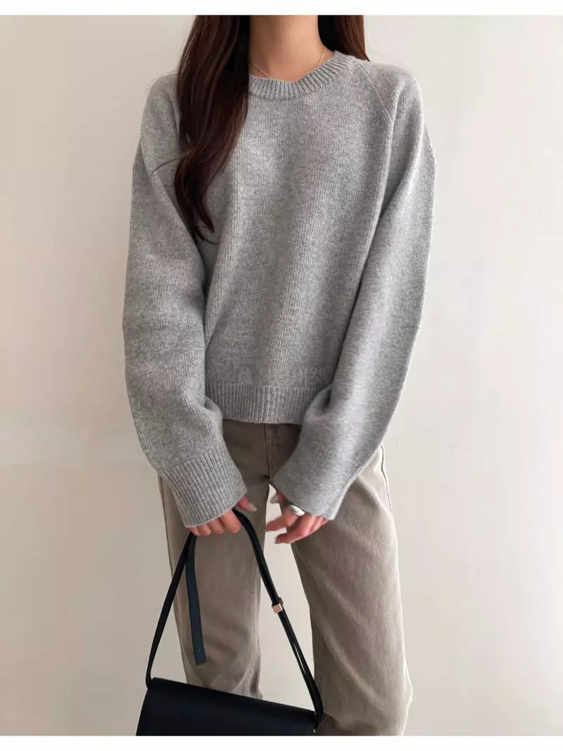 Imagine - Korean Women Fashion - #momslook - Hally Knit Tee - 10