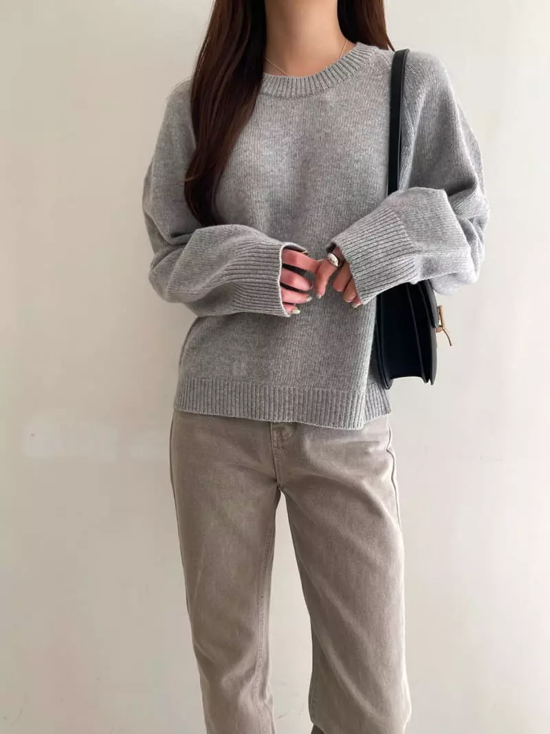 Imagine - Korean Women Fashion - #momslook - Hally Knit Tee - 11