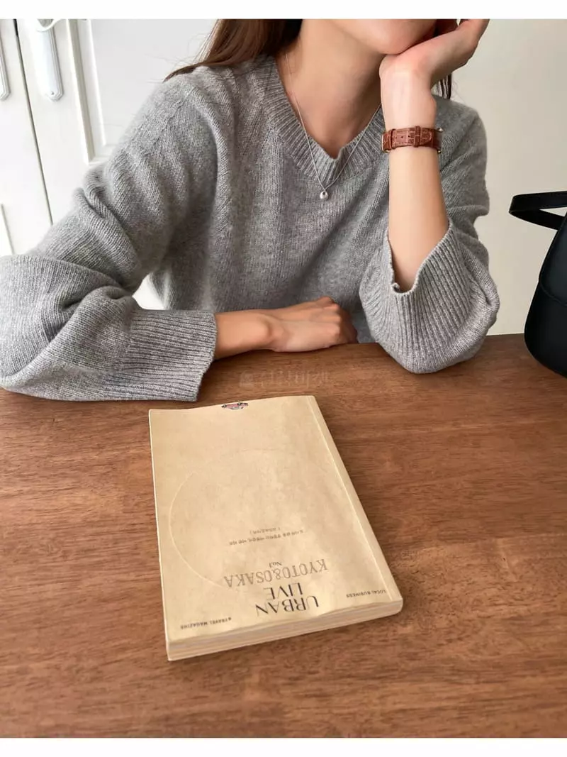 Imagine - Korean Women Fashion - #momslook - Hally Knit Tee - 5