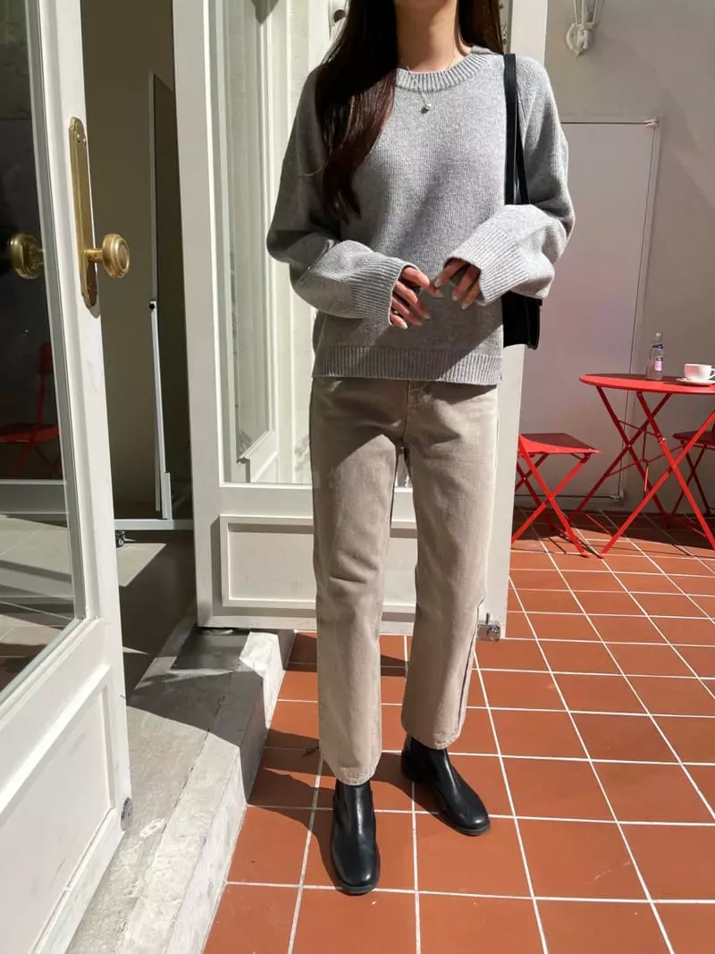 Imagine - Korean Women Fashion - #momslook - Hally Knit Tee - 9