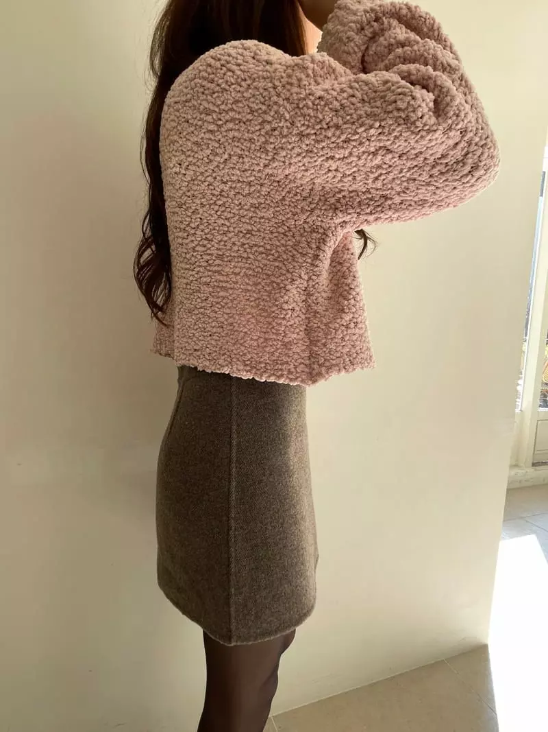 Imagine - Korean Women Fashion - #momslook - Boat Knit Tee - 3