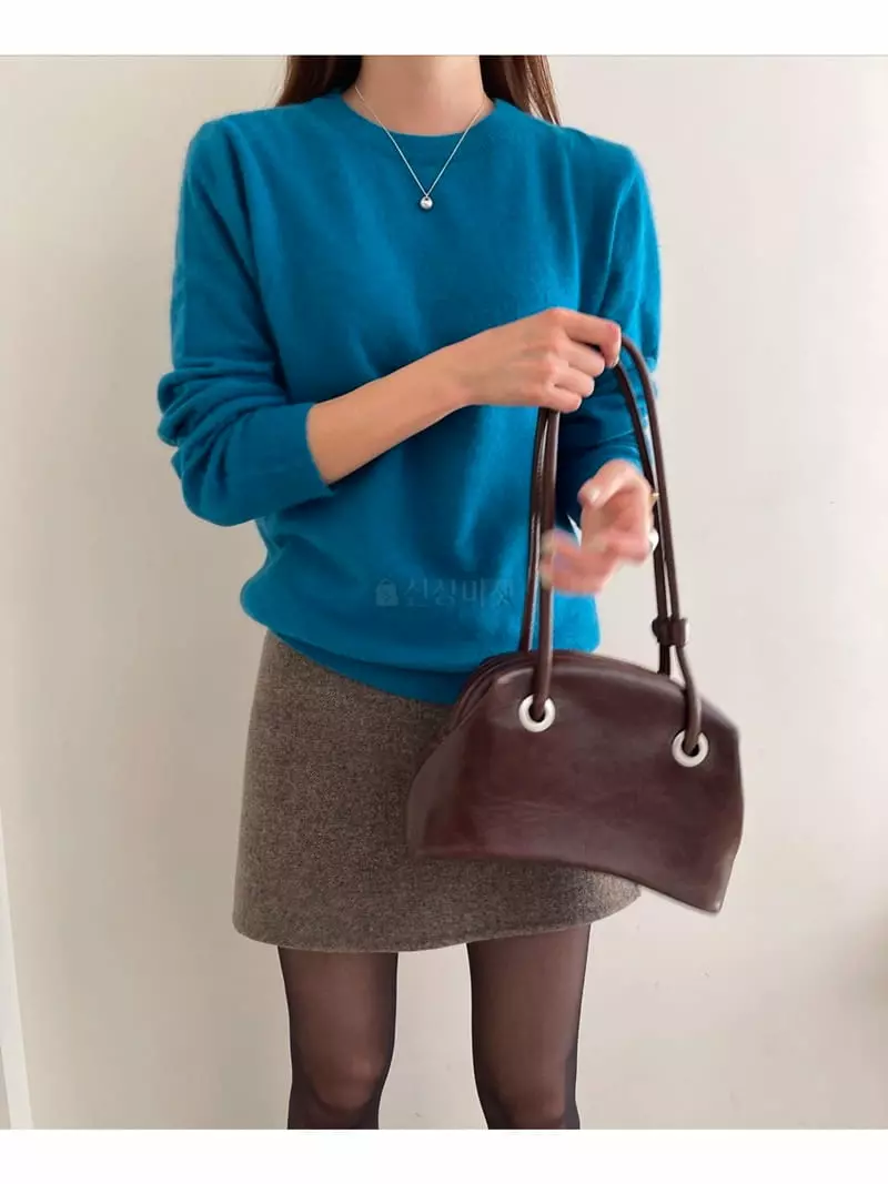 Imagine - Korean Women Fashion - #momslook - Racoon Cock Knit Tee - 3