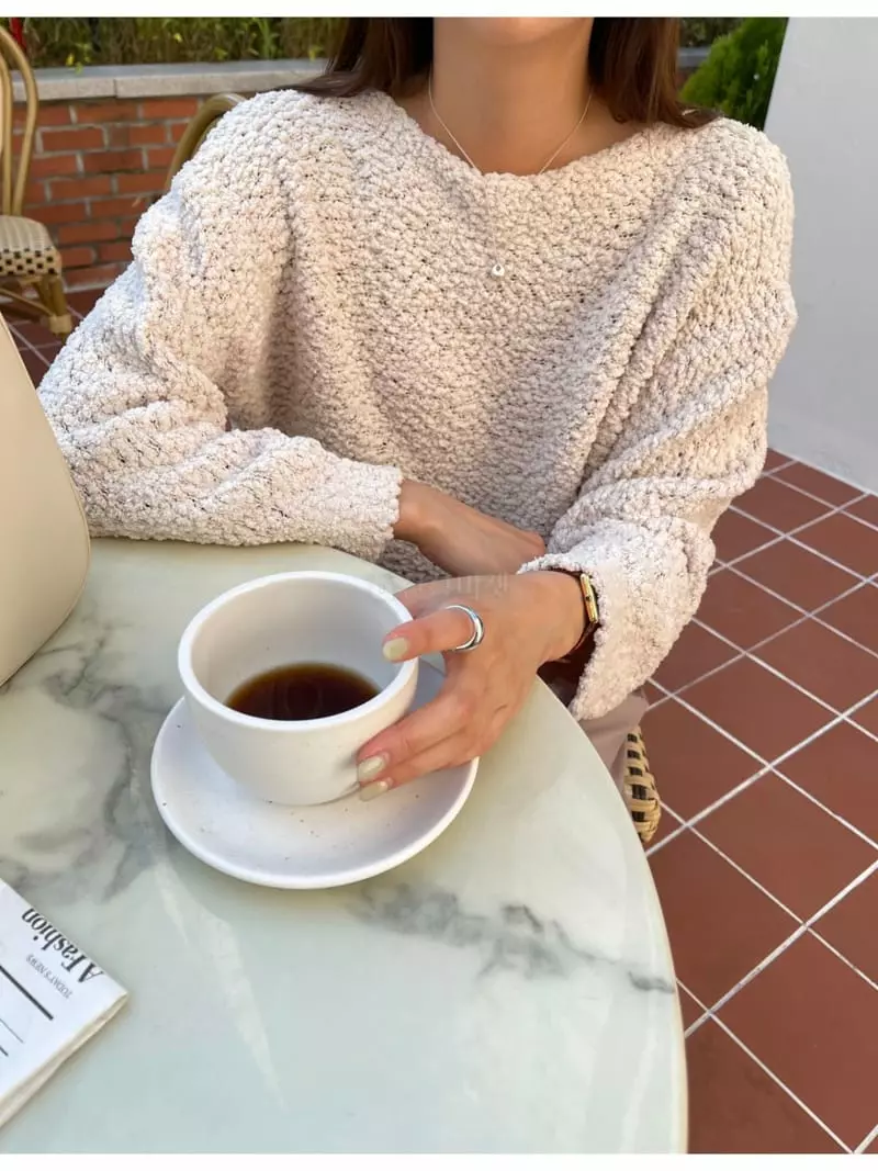 Imagine - Korean Women Fashion - #restrostyle - Boat Knit Tee - 9