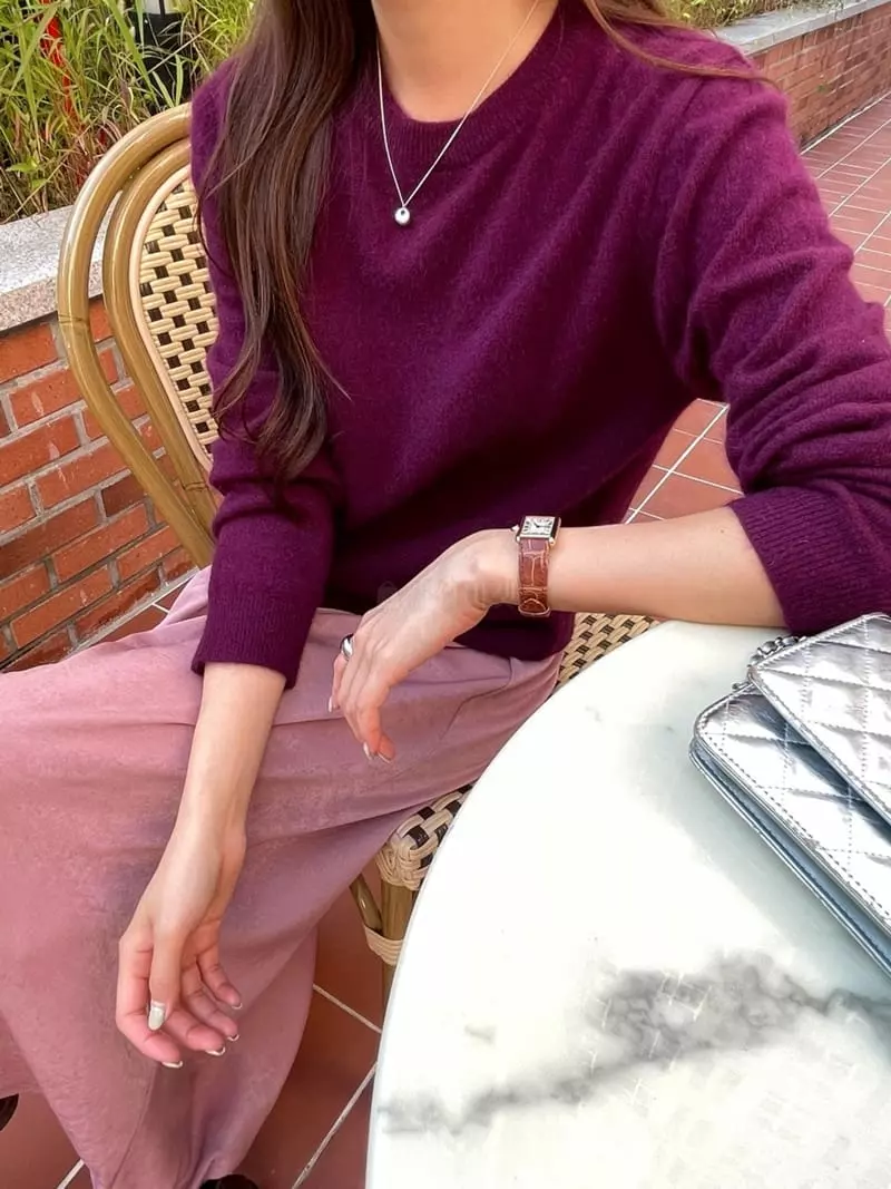 Imagine - Korean Women Fashion - #restrostyle - Racoon Cock Knit Tee - 8