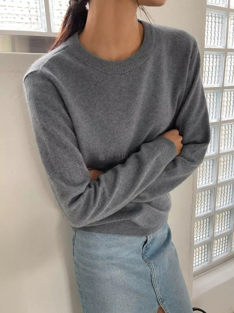 Imagine - Korean Women Fashion - #romanticstyle - Racoon Cock Knit Tee - 9