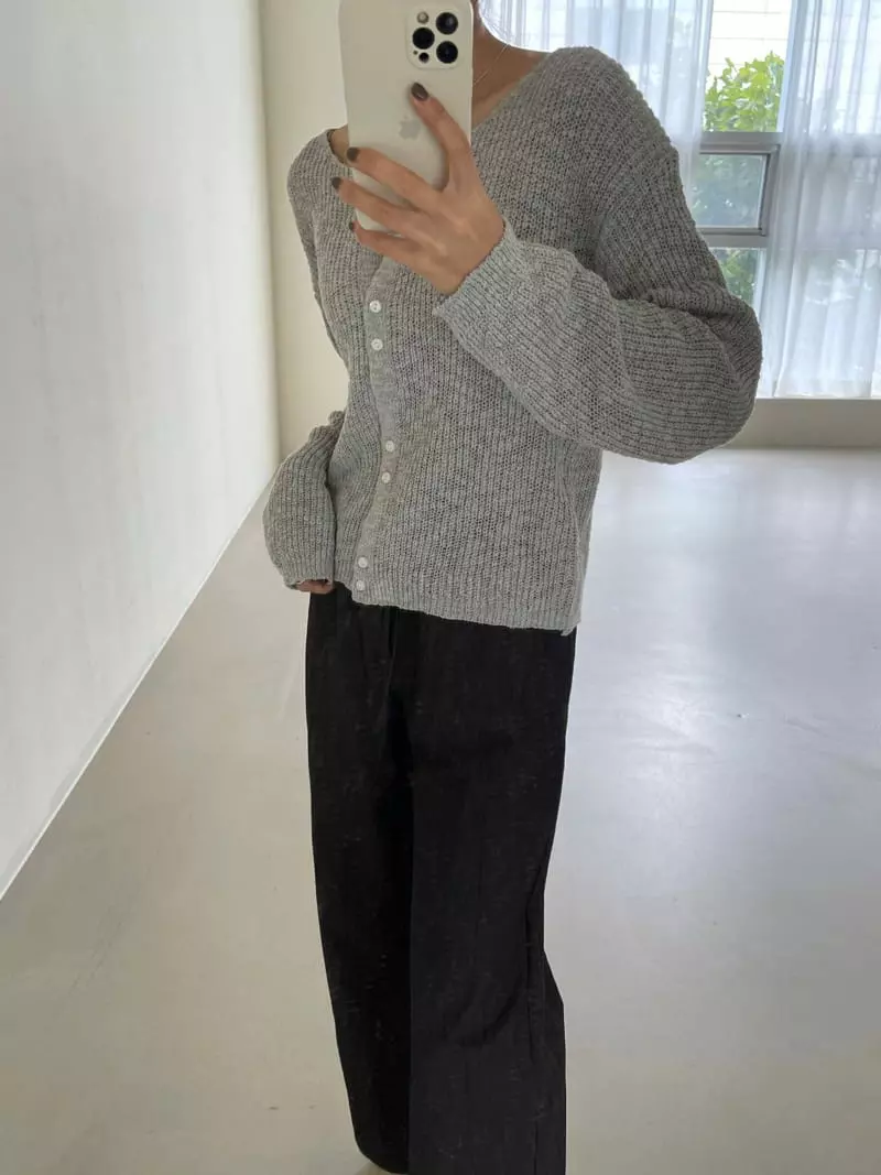 Imagine - Korean Women Fashion - #romanticstyle - Double Cardigan - 7