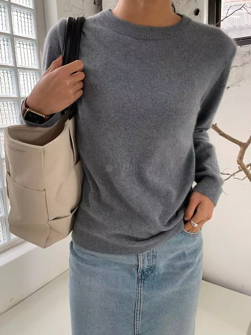Imagine - Korean Women Fashion - #shopsmall - Racoon Cock Knit Tee - 10