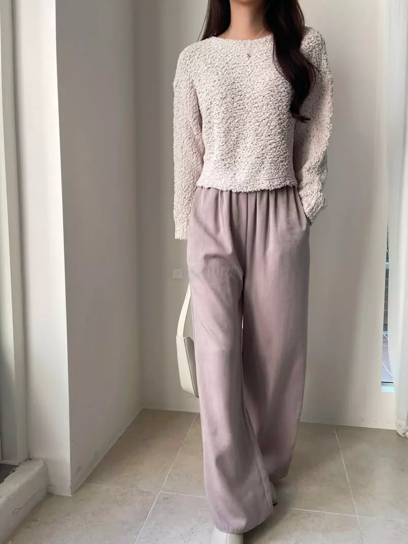 Imagine - Korean Women Fashion - #thatsdarling - Boat Knit Tee - 12