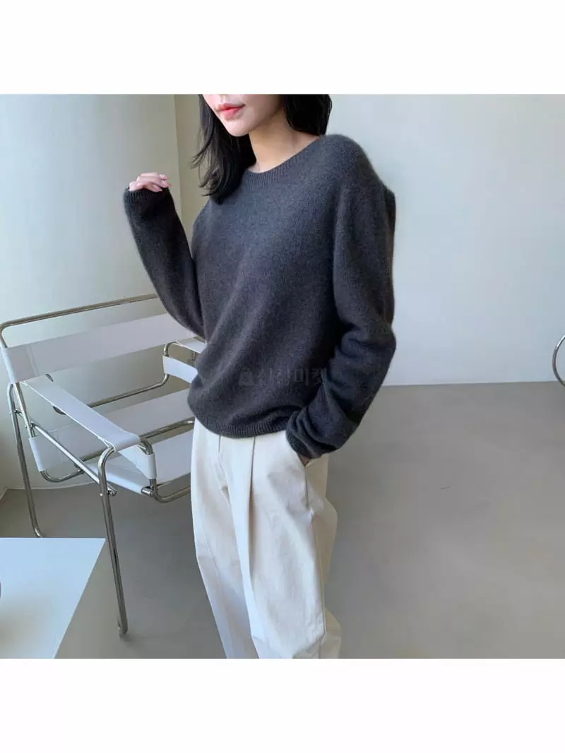 Imagine - Korean Women Fashion - #womensfashion - Whole Gament Knit Tee