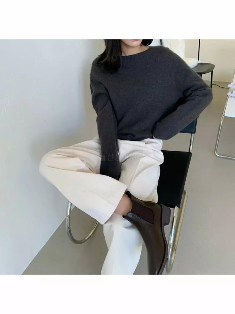 Imagine - Korean Women Fashion - #womensfashion - Whole Gament Knit Tee - 5