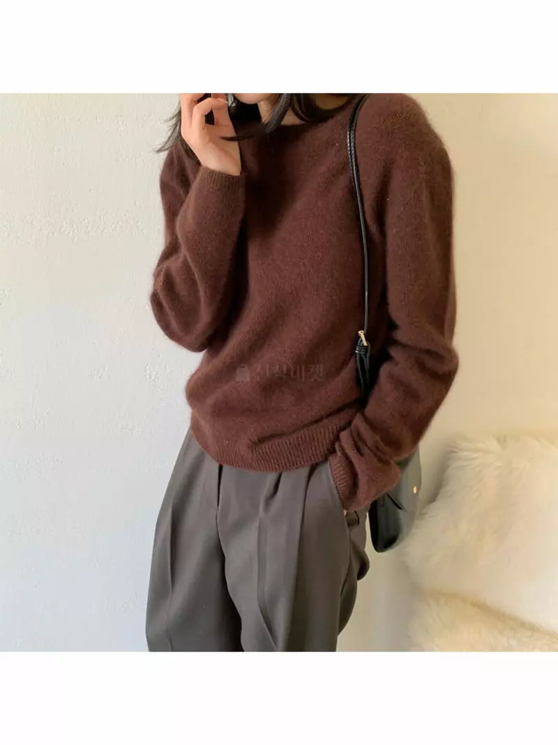 Imagine - Korean Women Fashion - #womensfashion - Whole Gament Knit Tee - 7