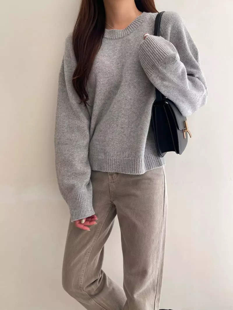 Imagine - Korean Women Fashion - #womensfashion - Hally Knit Tee - 12