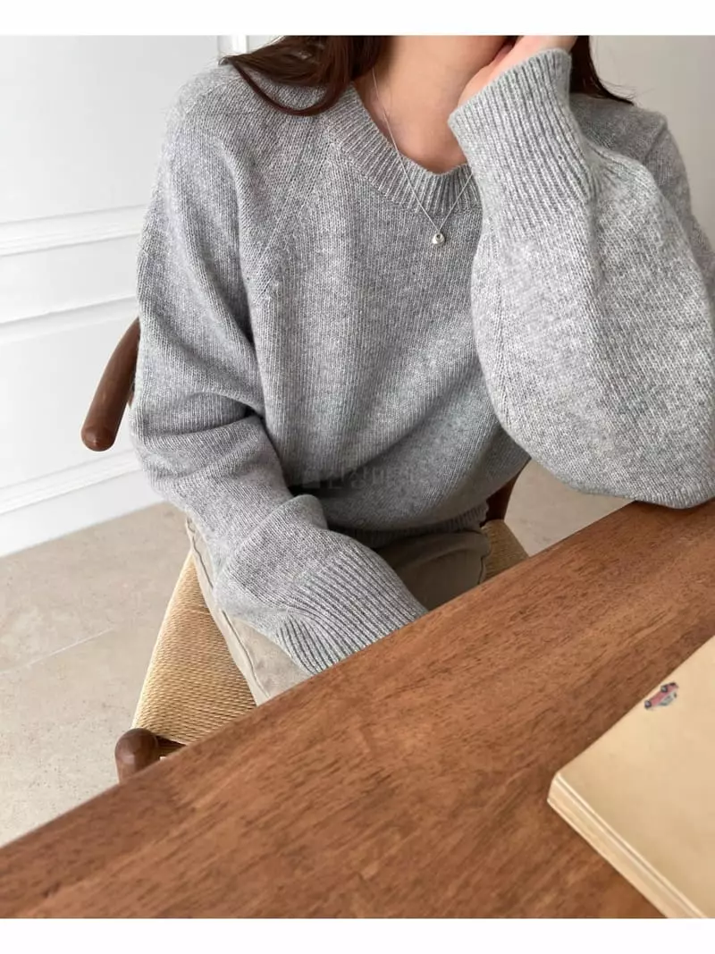 Imagine - Korean Women Fashion - #momslook - Hally Knit Tee - 4