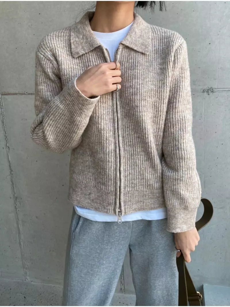 Imagine - Korean Women Fashion - #momslook - Tami Zip-up - 4