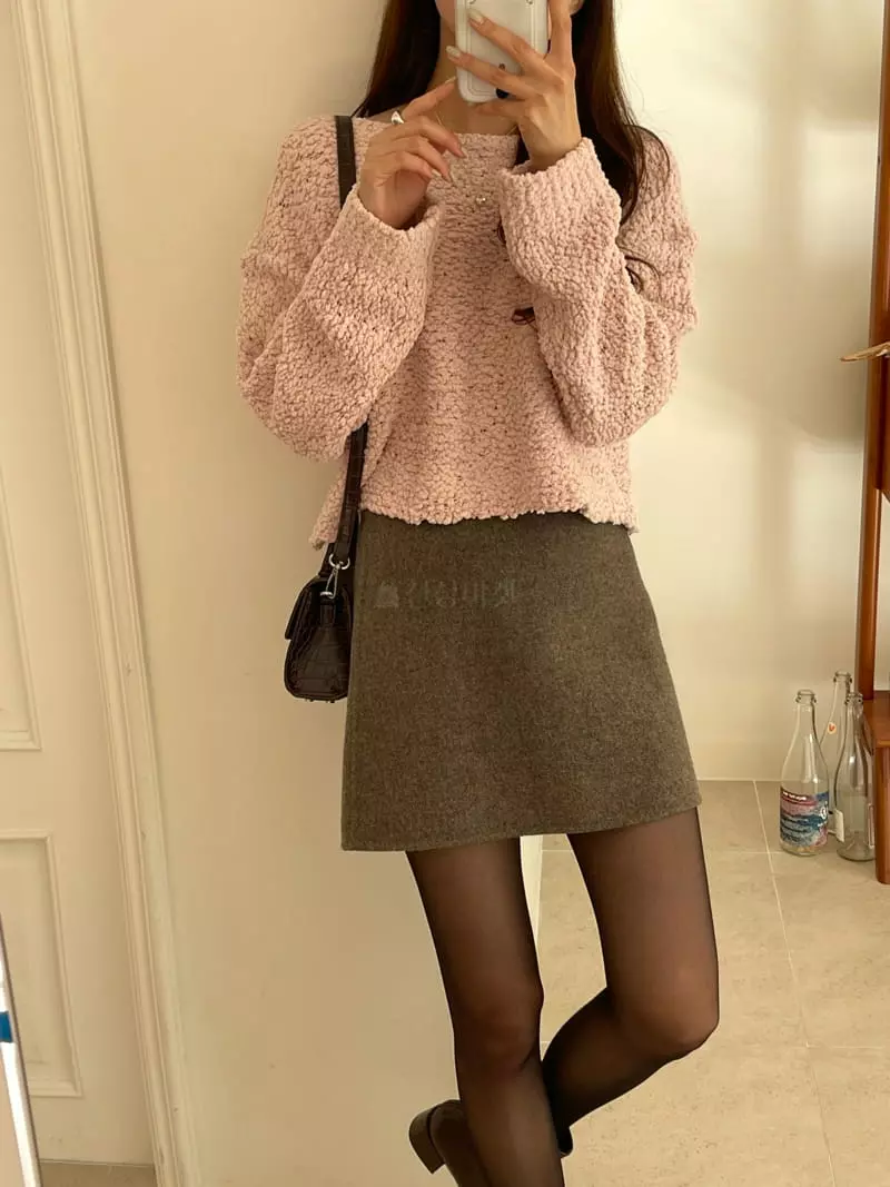 Imagine - Korean Women Fashion - #womensfashion - Boat Knit Tee