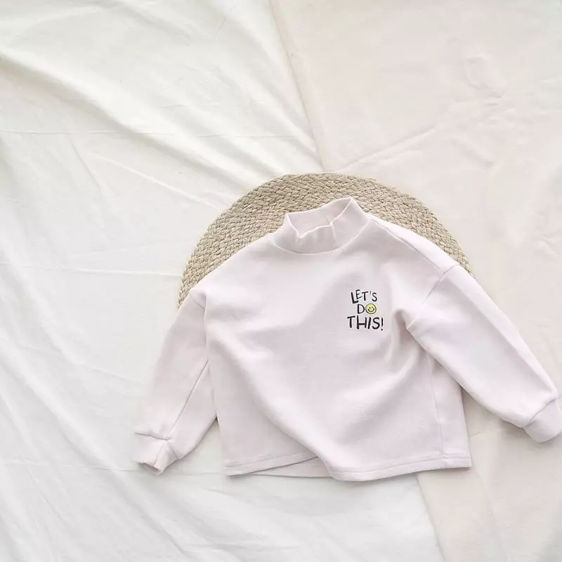 J-Room - Korean Children Fashion - #childrensboutique - Let’s Peach Fleece Half Tee - 6