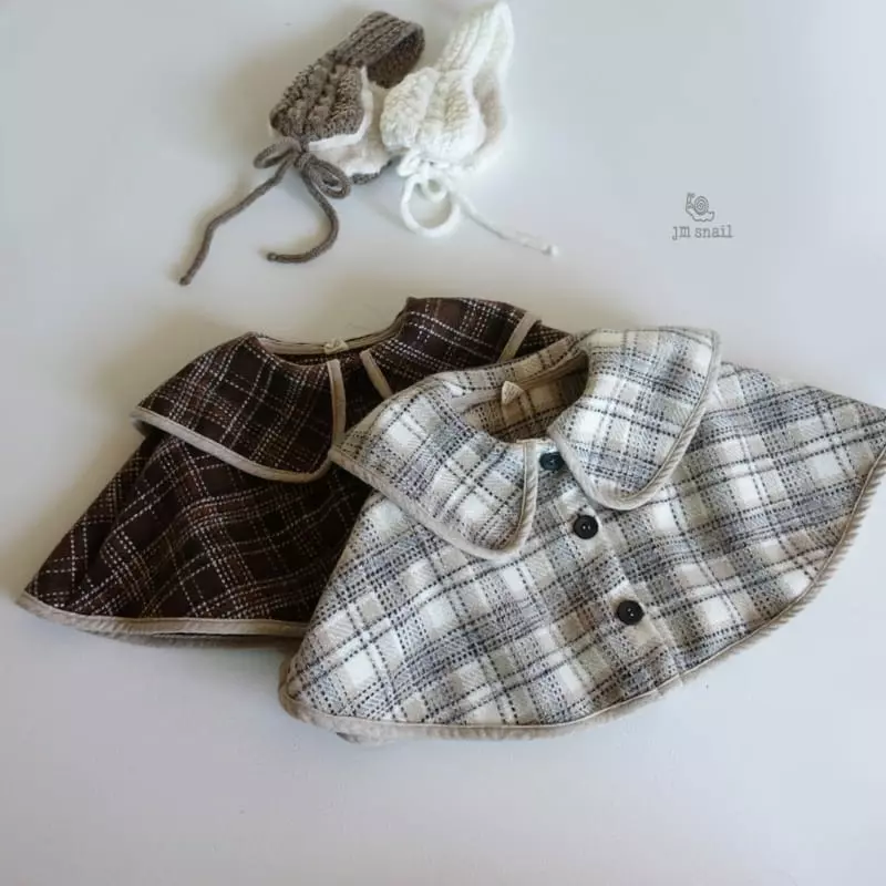 JM Snail - Korean Children Fashion - #Kfashion4kids - Check Cape - 12