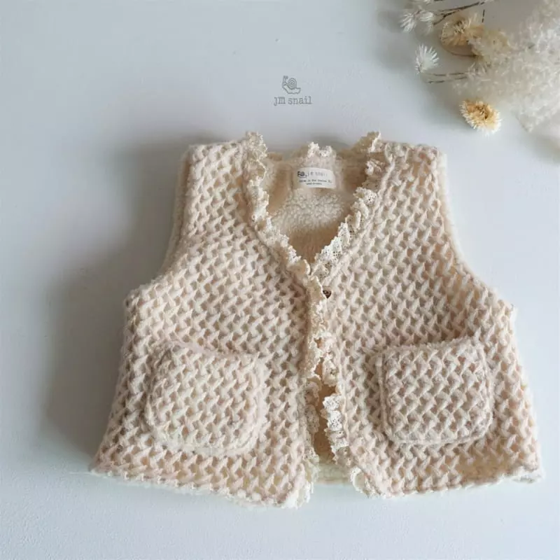 JM Snail - Korean Children Fashion - #childofig - Chsi Knit Vest - 4