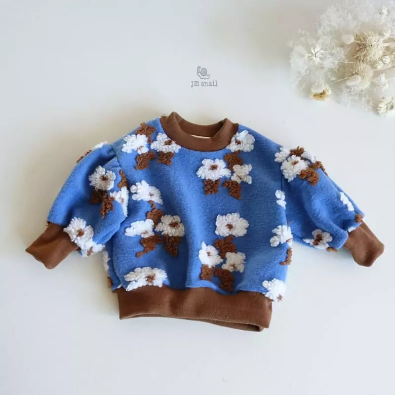 JM Snail - Korean Children Fashion - #childrensboutique - Flower Sweatshirt - 10