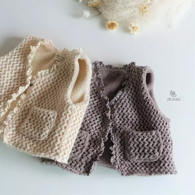 JM Snail - Korean Children Fashion - #designkidswear - Chsi Knit Vest - 5