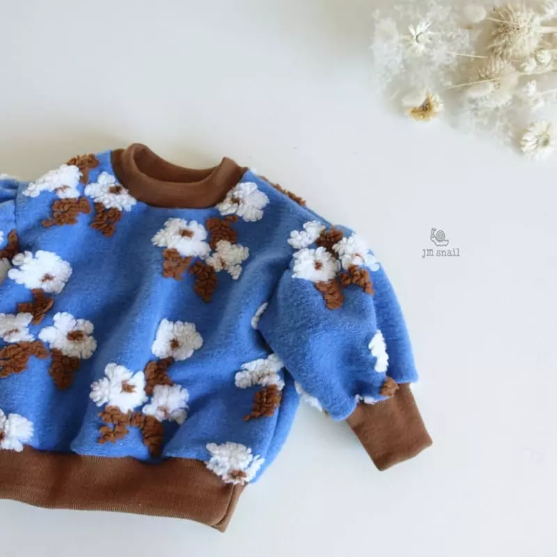 JM Snail - Korean Children Fashion - #designkidswear - Flower Sweatshirt - 11