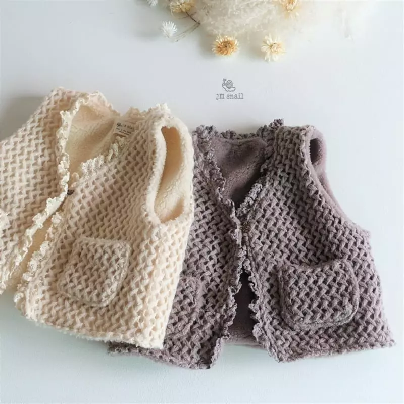JM Snail - Korean Children Fashion - #discoveringself - Chsi Knit Vest - 6
