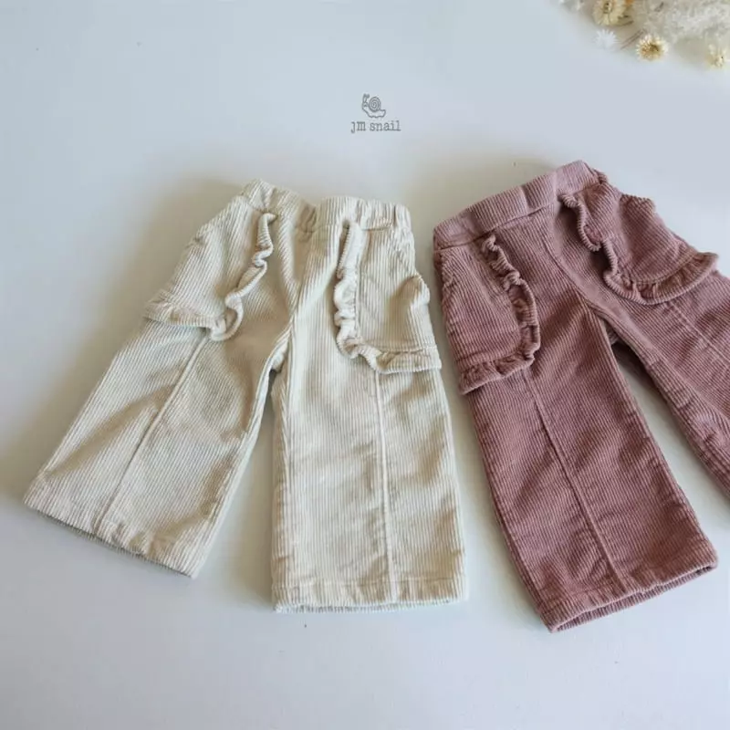 JM Snail - Korean Children Fashion - #discoveringself - Pocket Frill Pants - 11