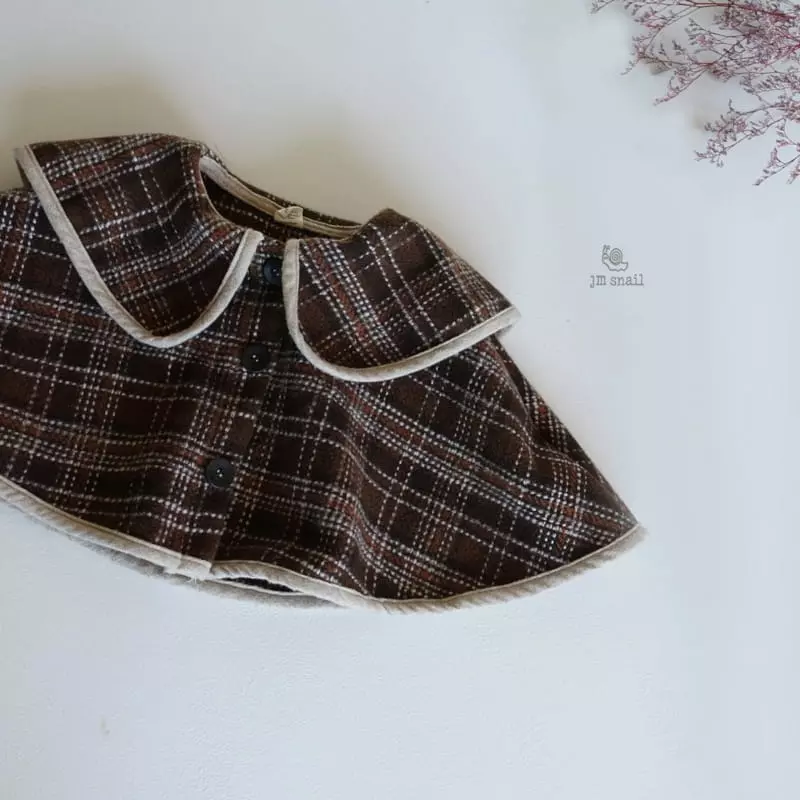 JM Snail - Korean Children Fashion - #discoveringself - Check Cape - 7