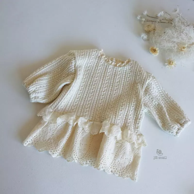 JM Snail - Korean Children Fashion - #discoveringself - Inner Lace Tee - 6