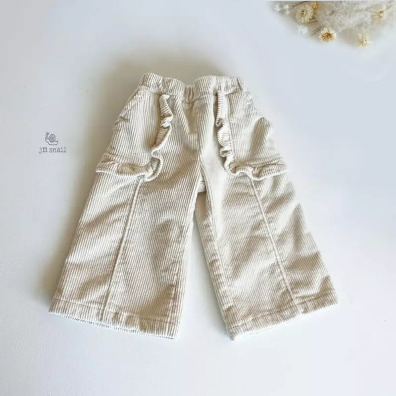 JM Snail - Korean Children Fashion - #fashionkids - Pocket Frill Pants - 12