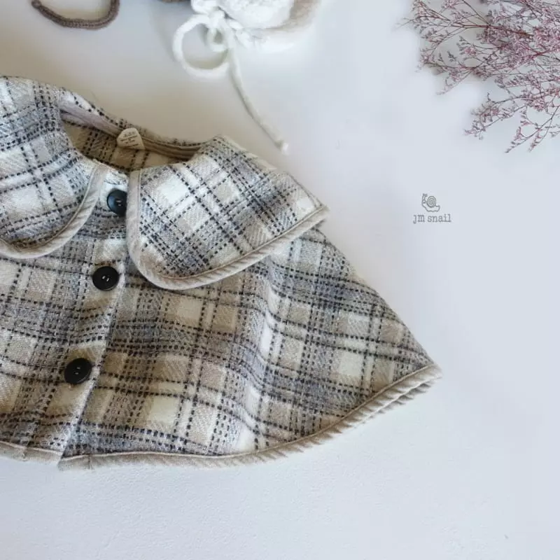 JM Snail - Korean Children Fashion - #fashionkids - Check Cape - 8